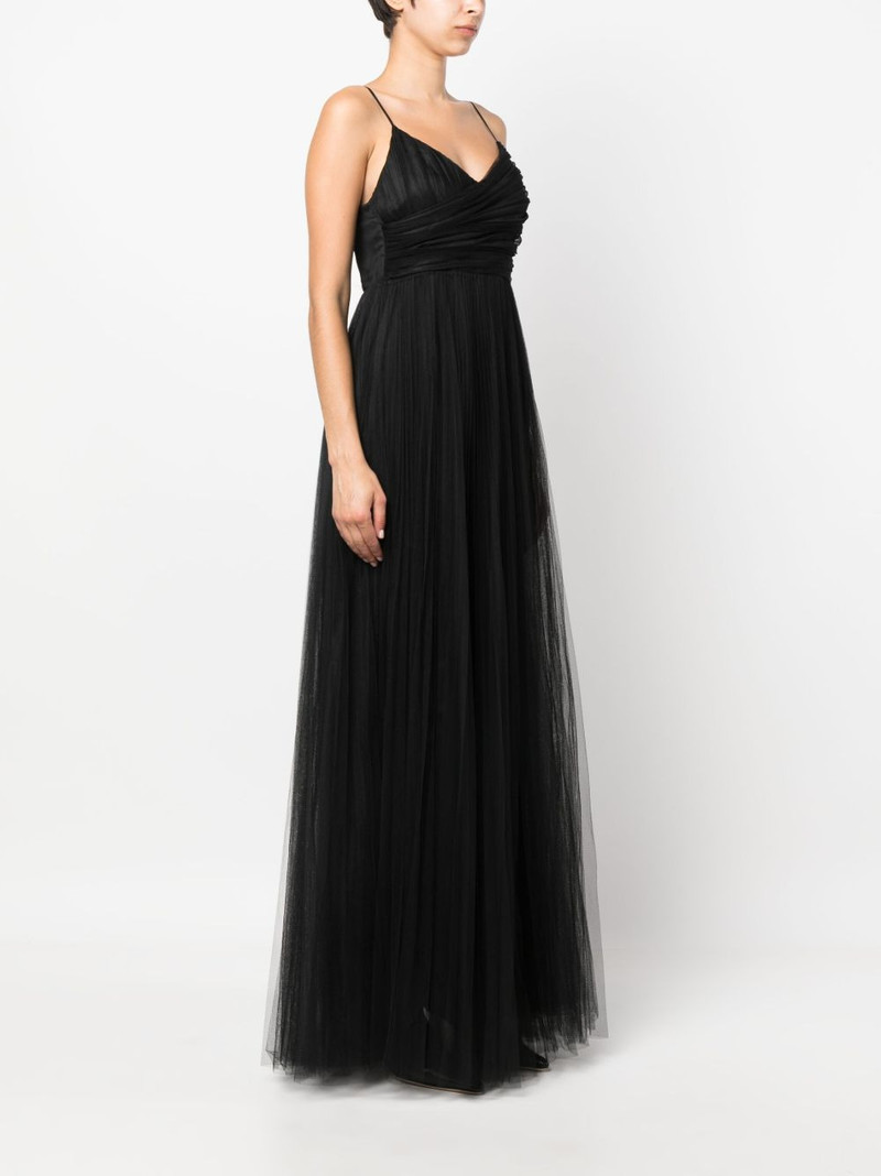 pleated tulle maxi dress 3