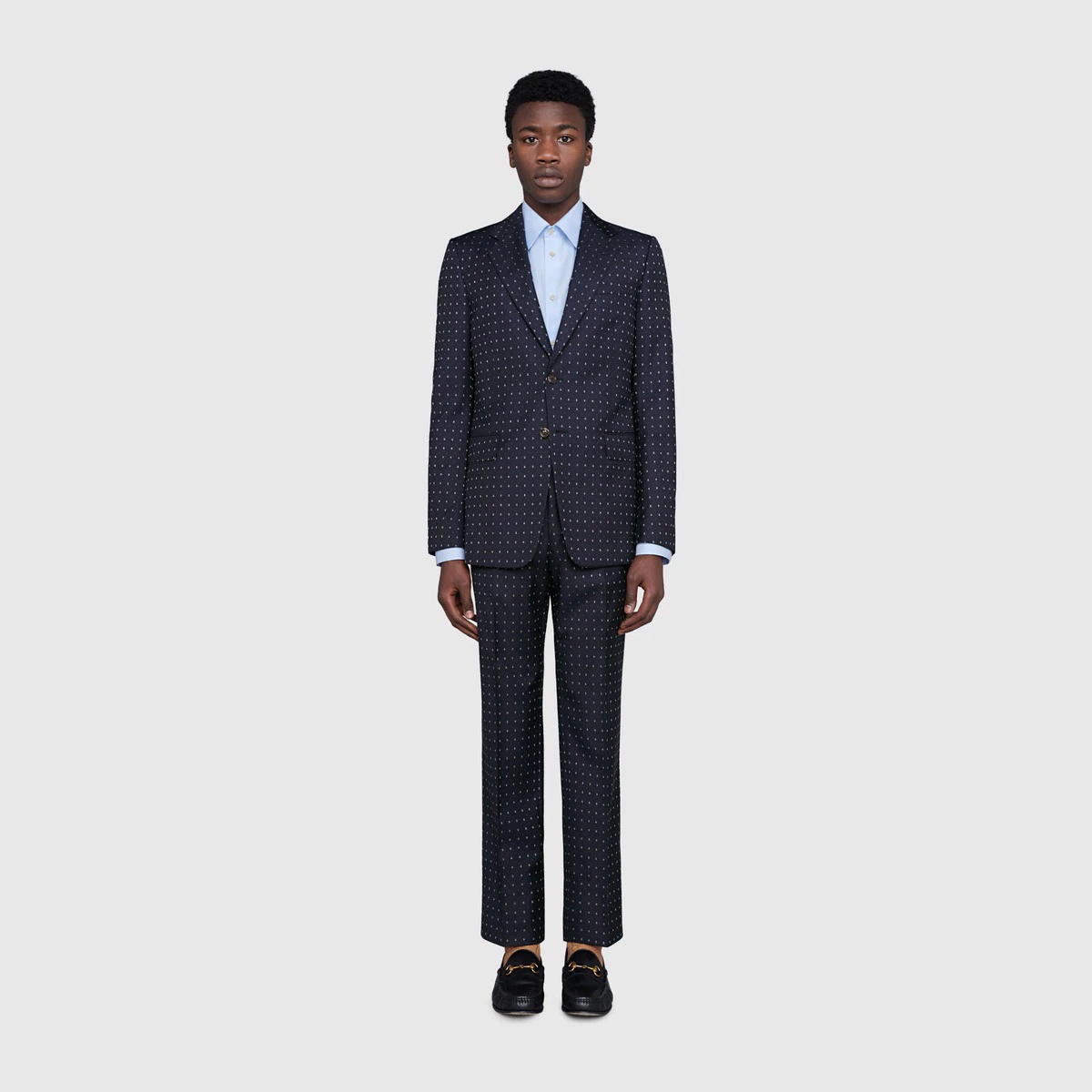 Straight fit G dot wool suit - 3