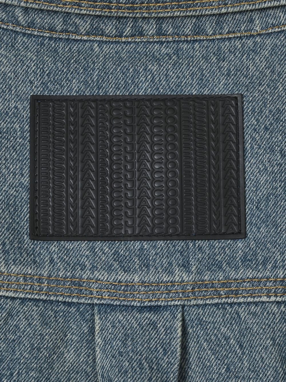 patchwork denim shirt - 5