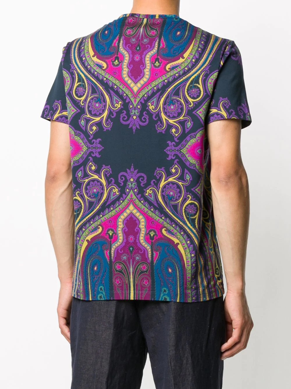 paisley print T-shirt - 4