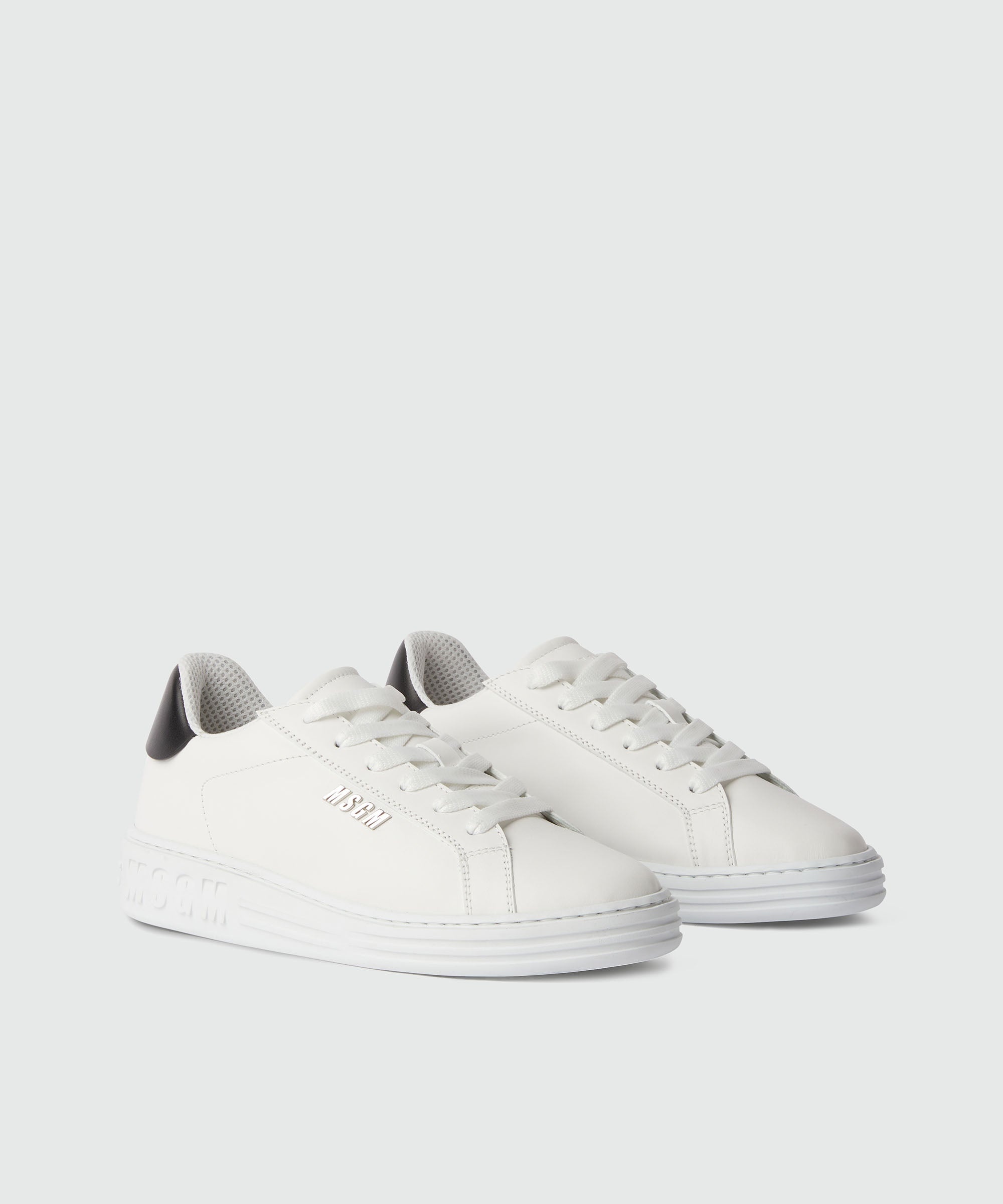 White leather MSGM sneakers - 2