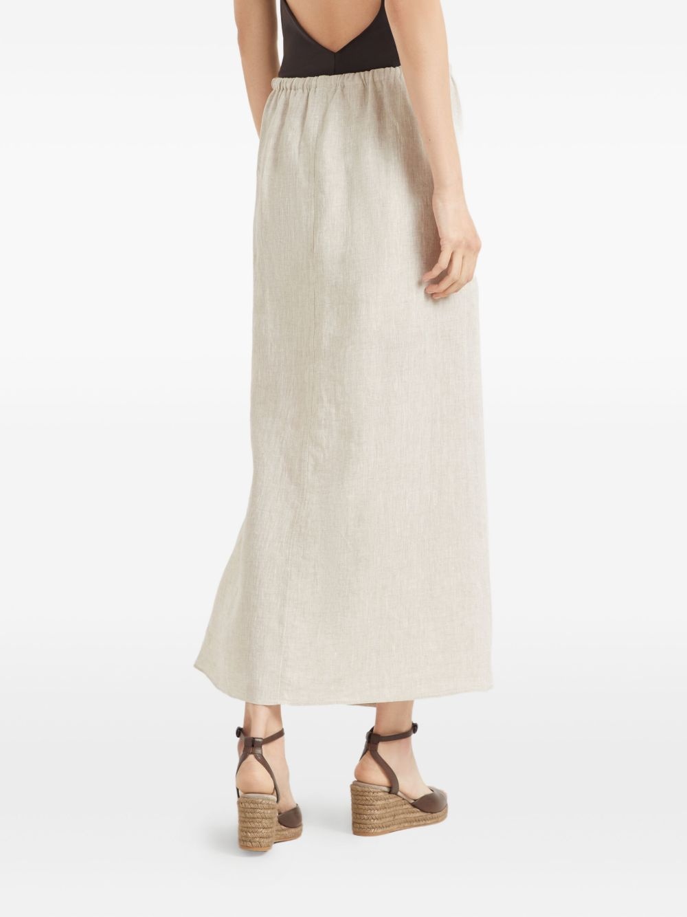linen maxi skirt - 4