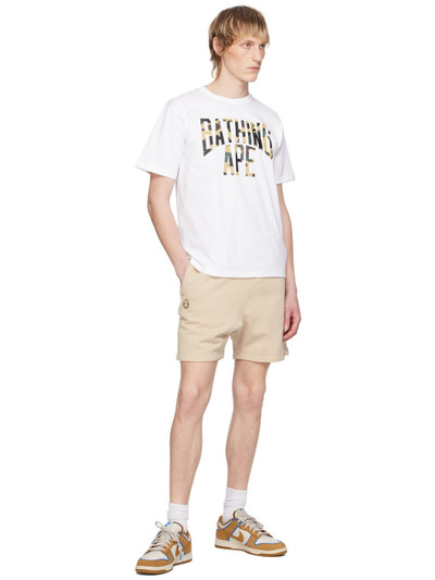 A BATHING APE® White 1st Camo NYC T-Shirt outlook