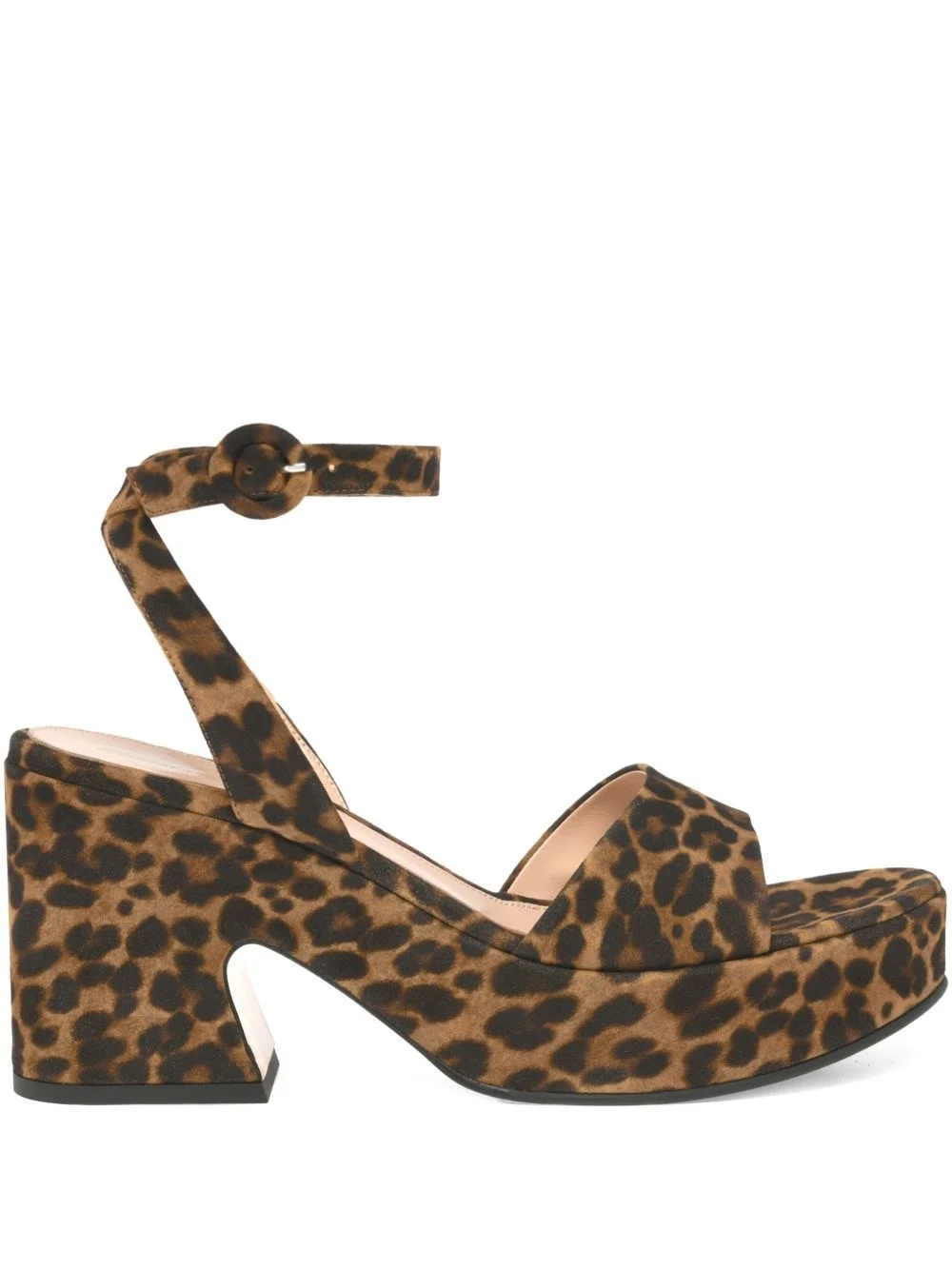 Alma leopard-print platform sandals - 1
