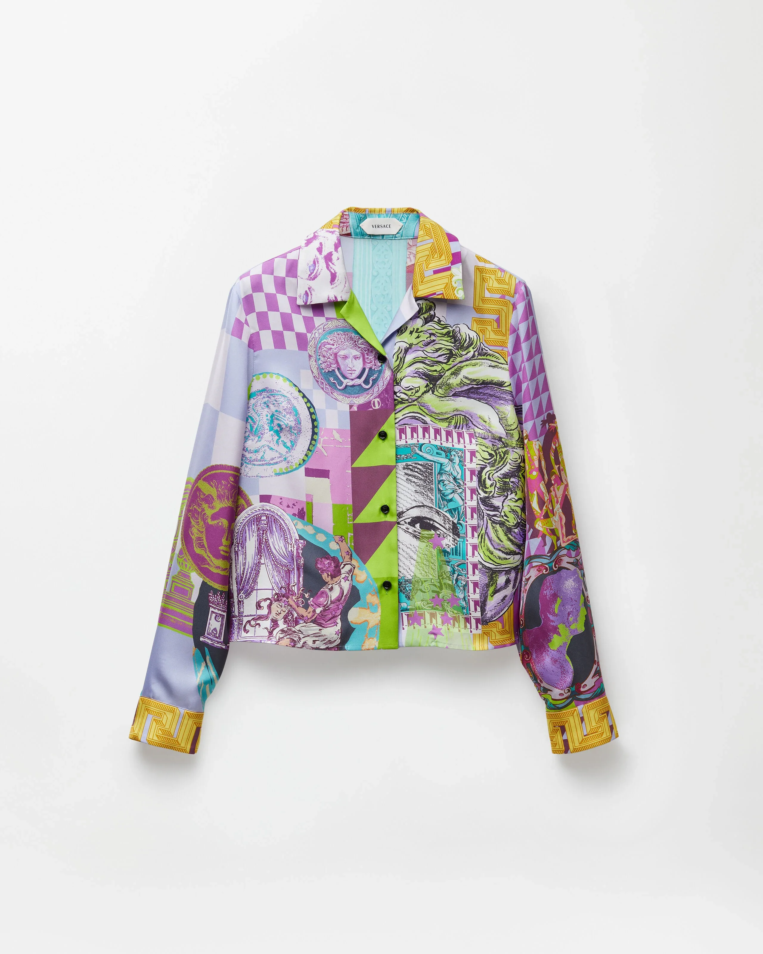 Printed Silk Twill Shirt - 1