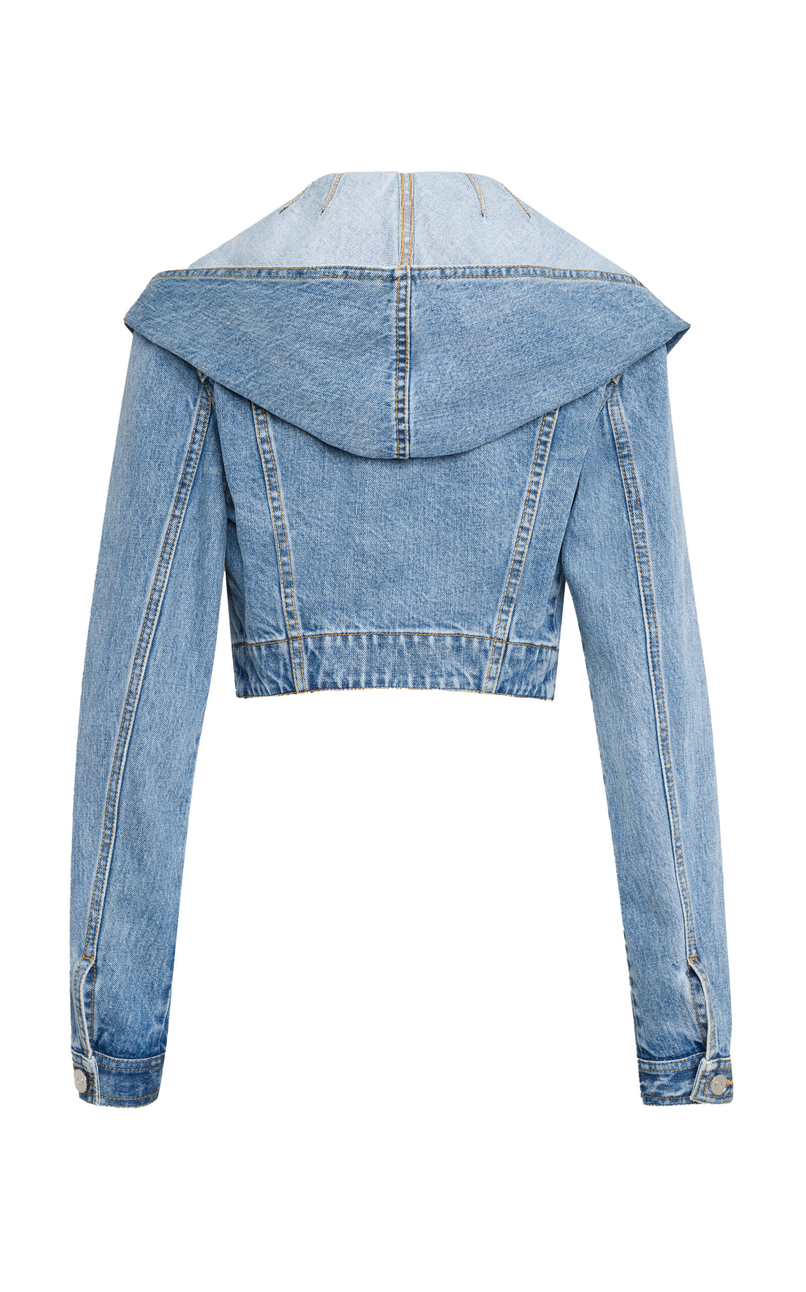 Hooded Denim Jacket light wash - 2
