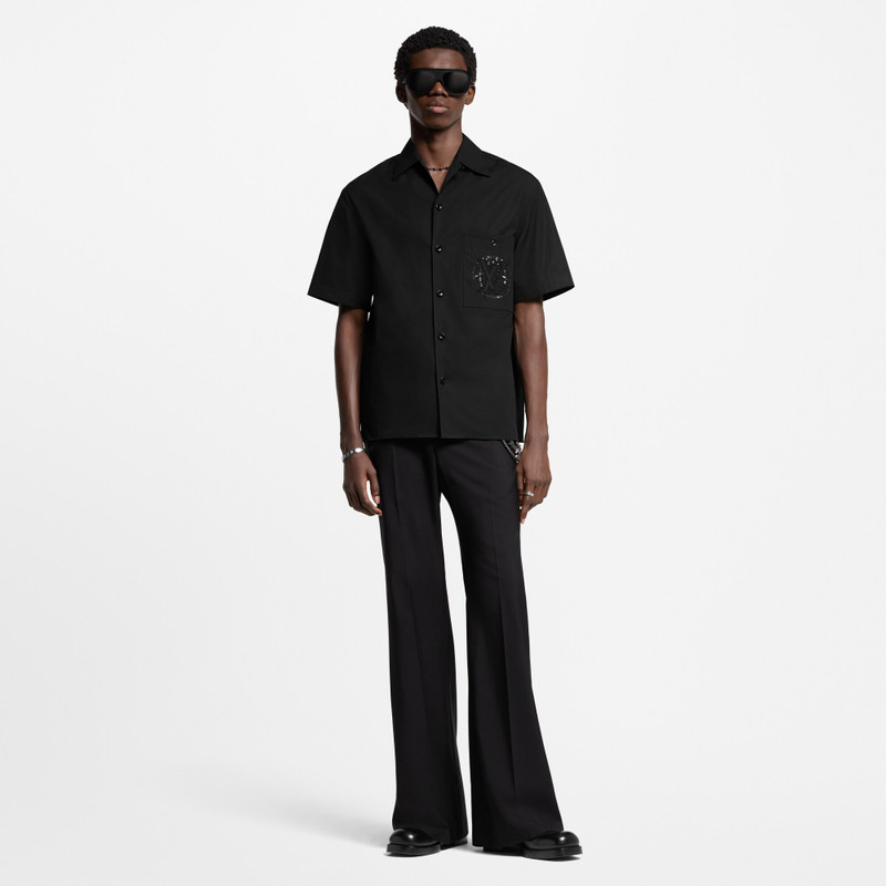 Louis Vuitton Embroidered Short-Sleeved Cotton Shirt outlook