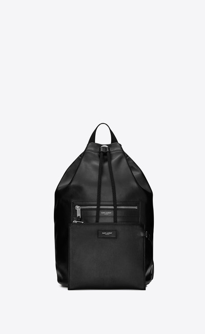 SAINT LAURENT city sailor backpack in smooth leather outlook