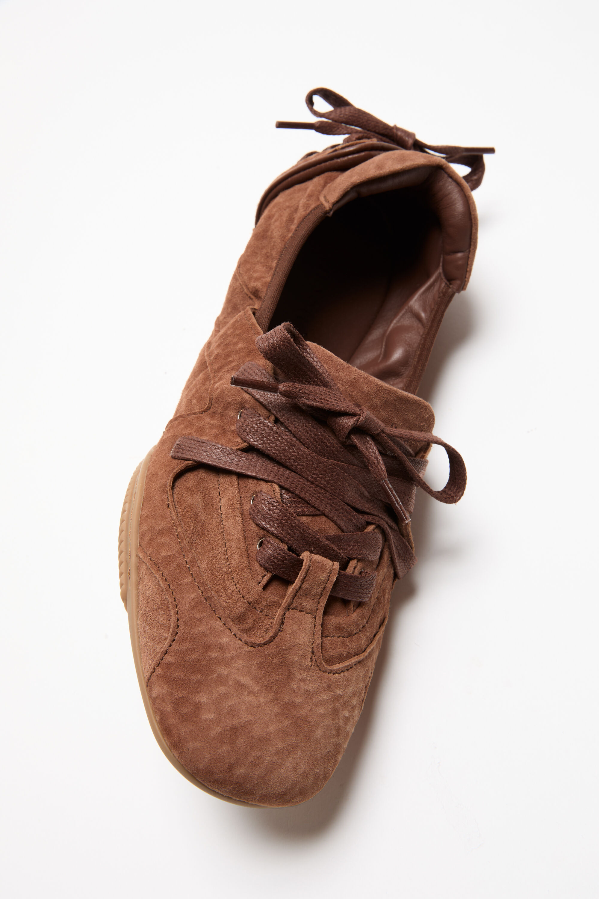 Lace-up Shoes - Brown - 4