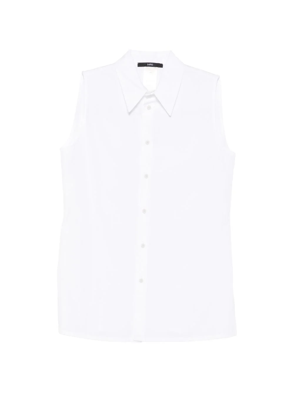sleeveless buttoned shirt - 1