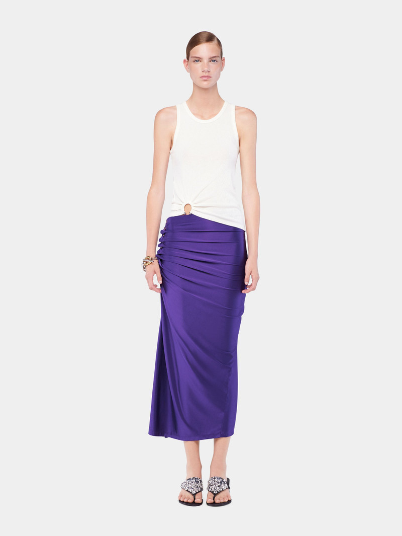 rabanne MIDI DRAPED JERSEY SKIRT outlook