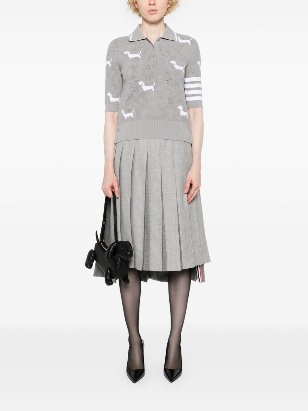 Hector intarsia-knit polo shirt - 2
