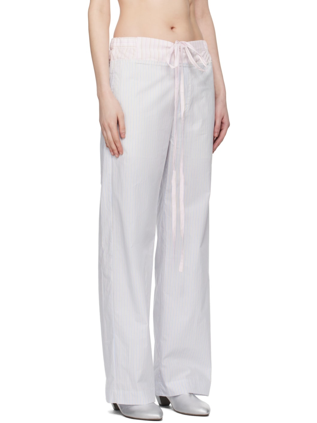 Blue Patchwork Trousers - 2