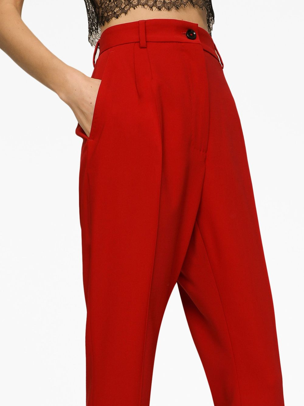 high-rise straight trousers - 5