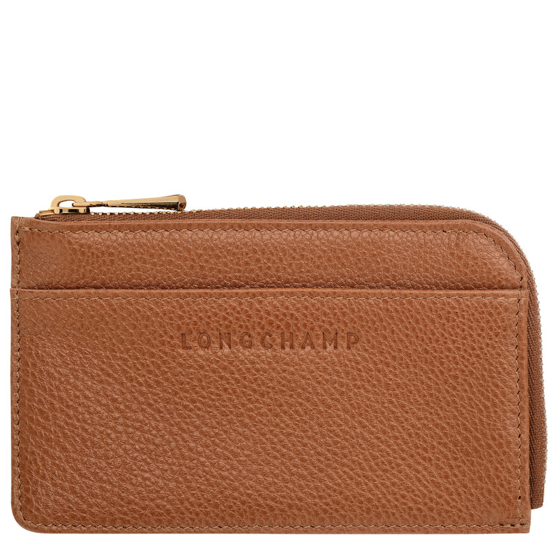Le Foulonné Card holder Caramel - Leather 1