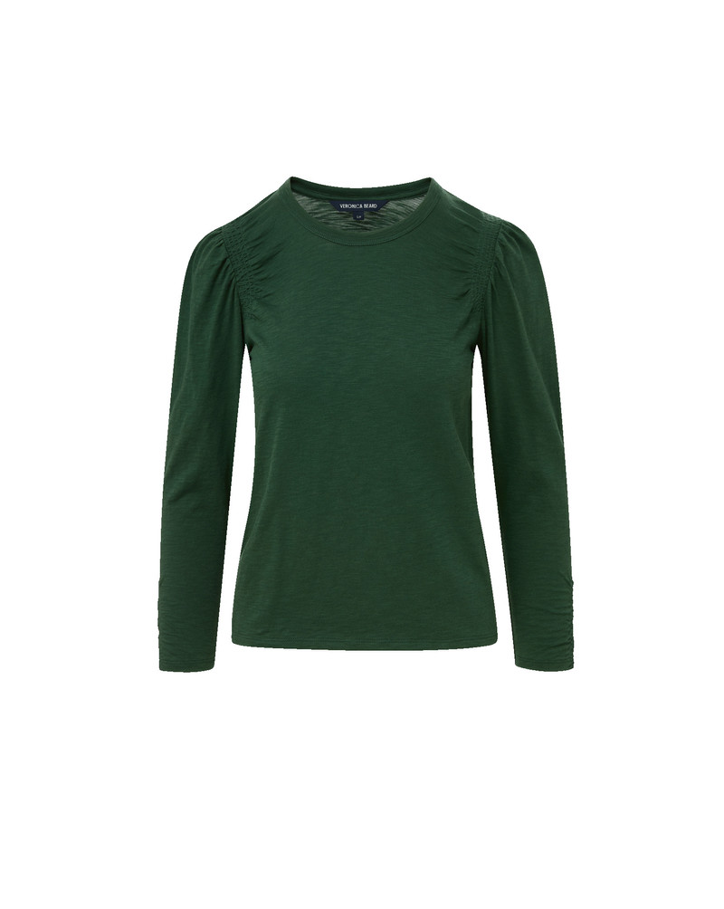 BOUVET SMOCKED-SHOULDER T-SHIRT 1