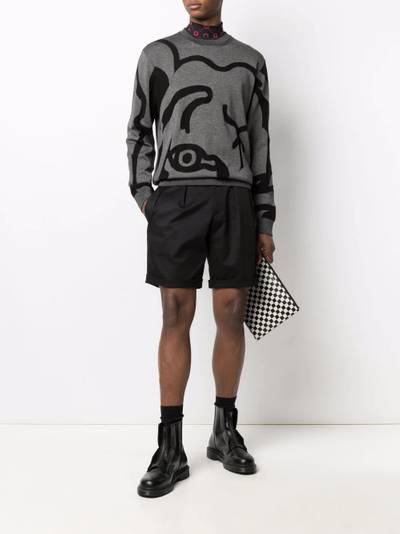 KENZO abstract tiger-print sweatshirt outlook