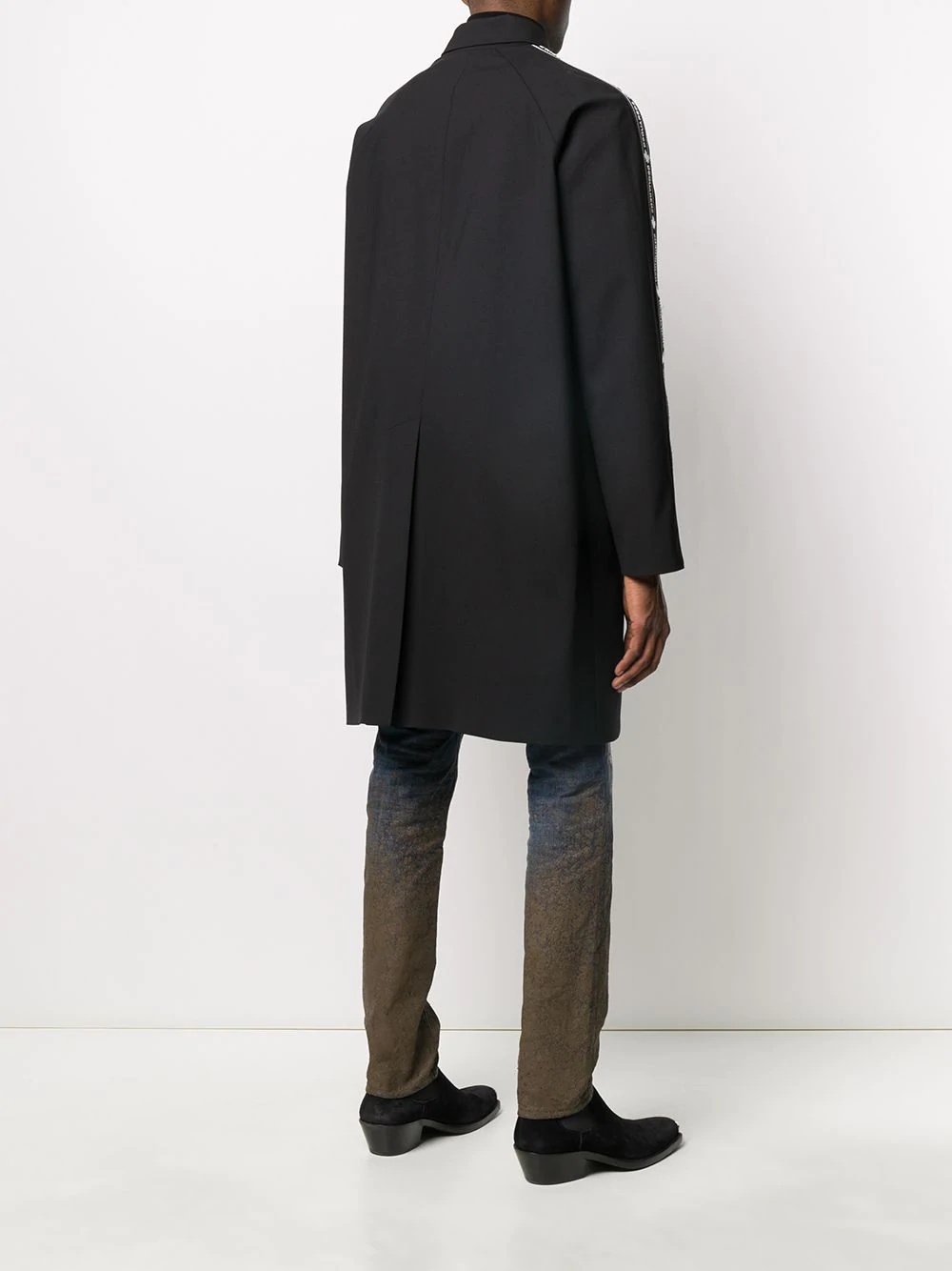 side panelled midi coat - 4