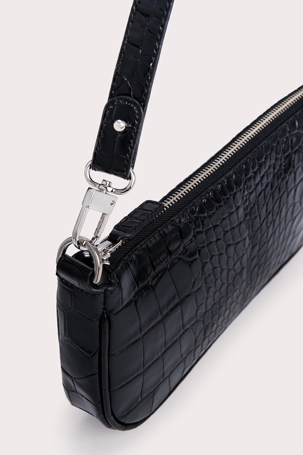 RACHEL BLACK CROCO EMBOSSED LEATHER - 3