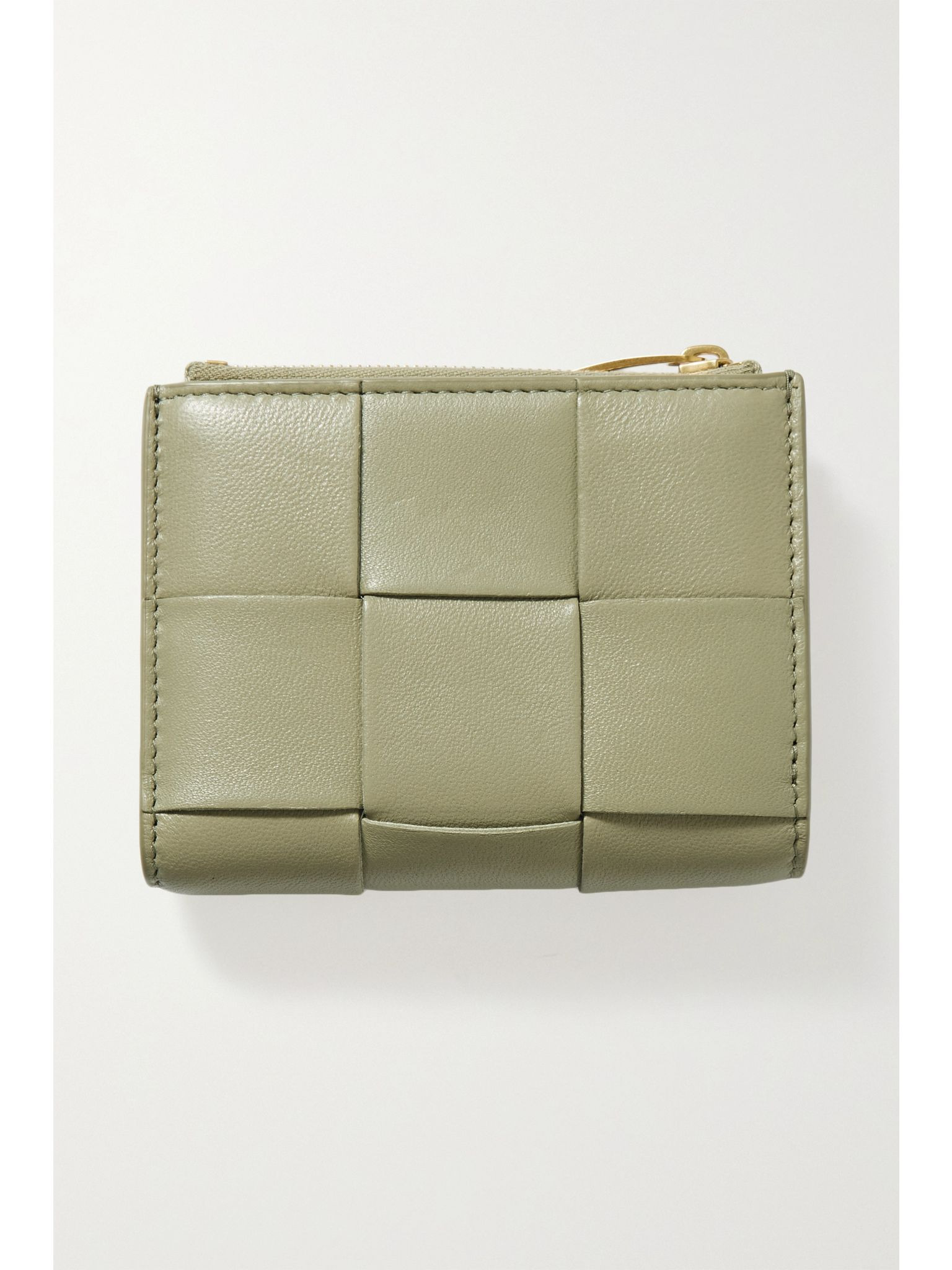 Cassette intrecciato leather wallet Green - 3