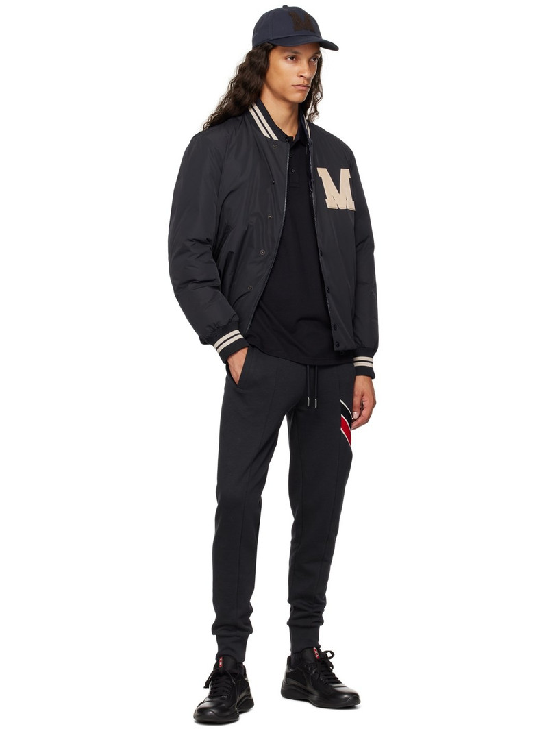 Moncler Navy Logo Patch Polo outlook