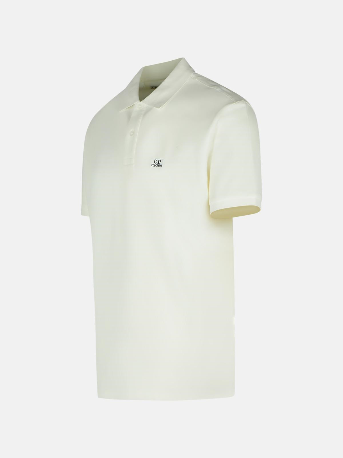 WHITE COTTON POLO SHIRT - 2