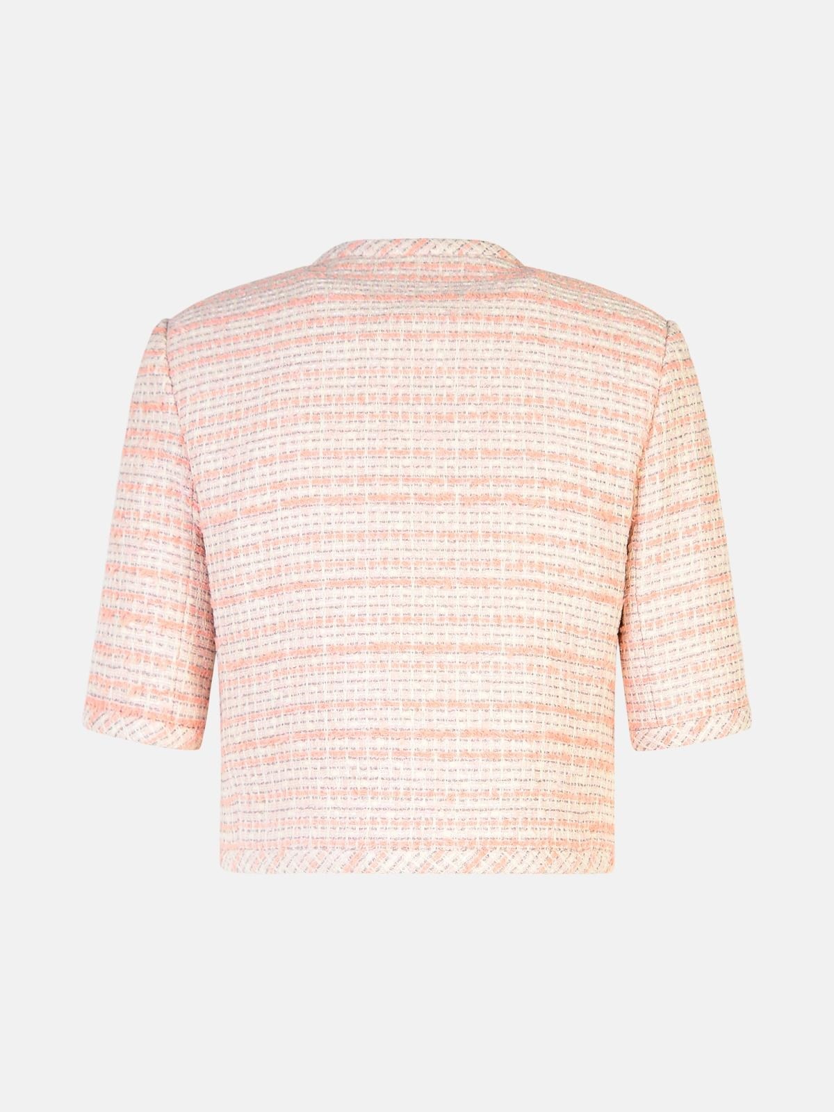 PINK COTTON BLEND JACKET - 3