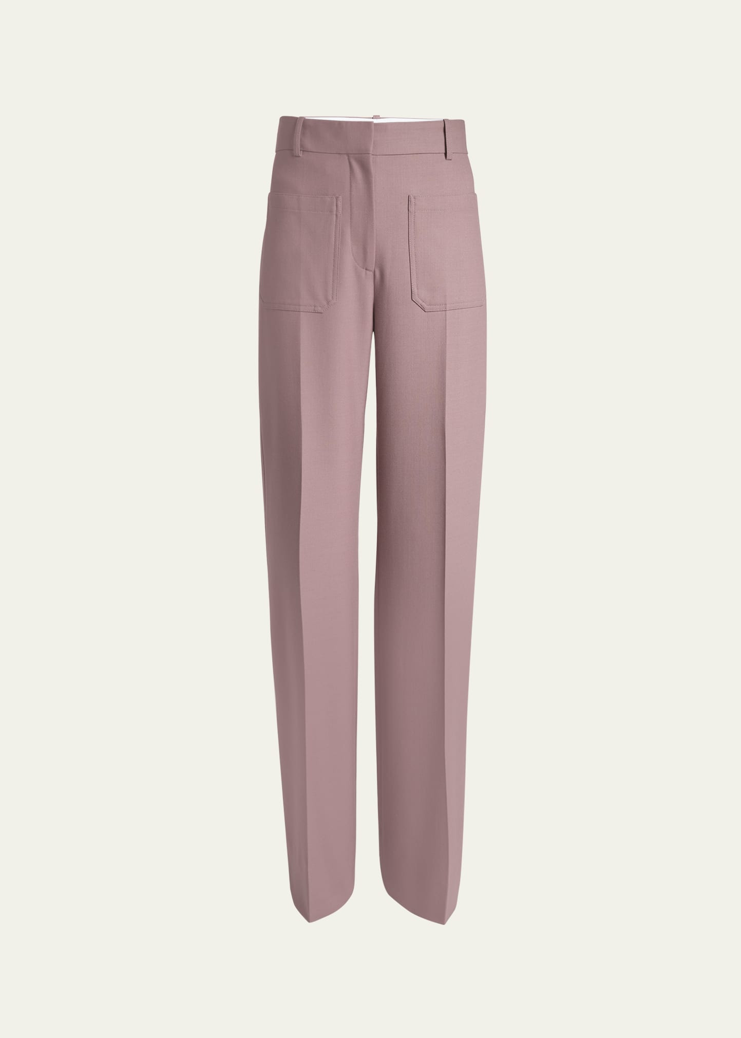 Alina Wide Leg Wool-Blend Trousers - 1