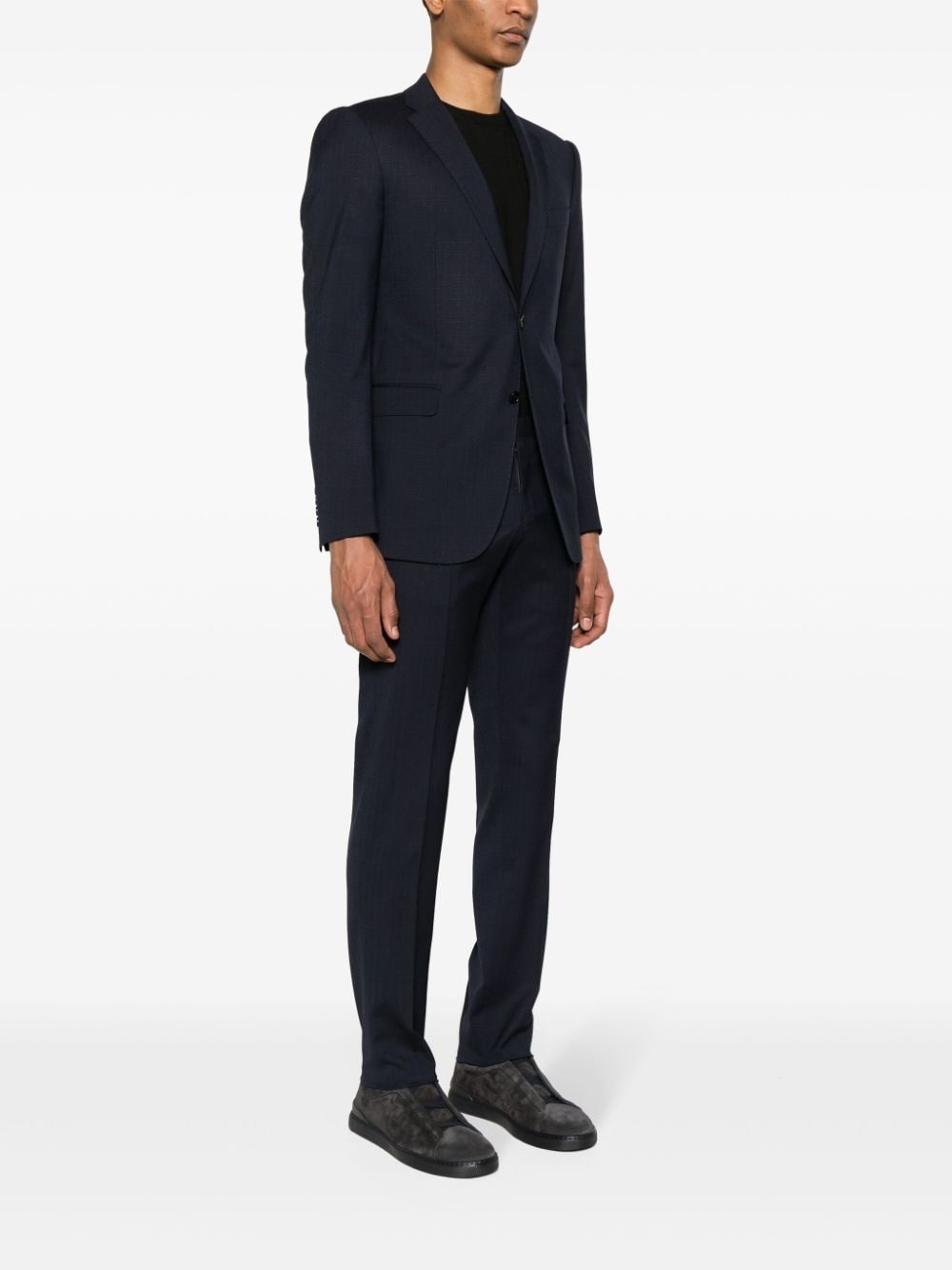 virgin wool single-breasted suit - 3