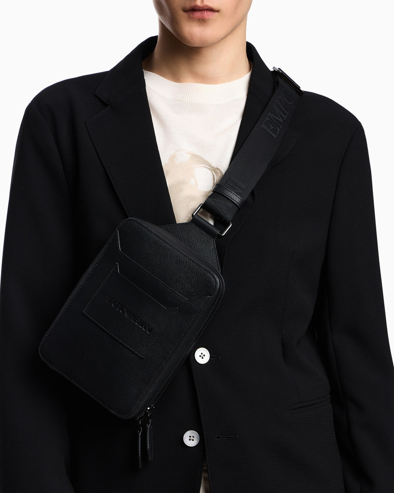 TUMBLED-LEATHER, ONE-SHOULDER MINI BACKPACK 6