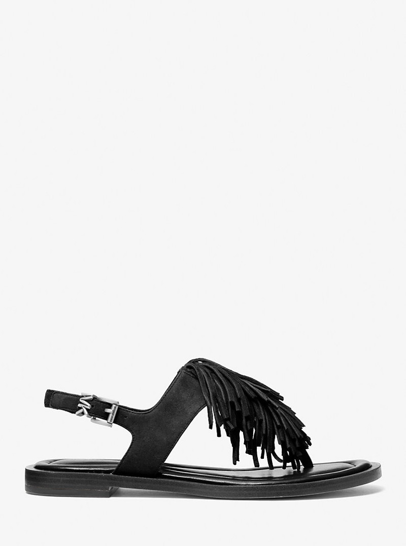 MICHAEL KORS Indra Fringed Suede Sandal outlook