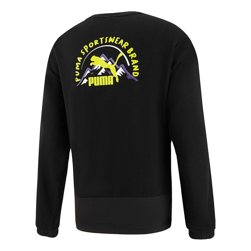 PUMA Camping Sportswear Mountain Long Sleeve Tee 'Black' 537391-01 - 1