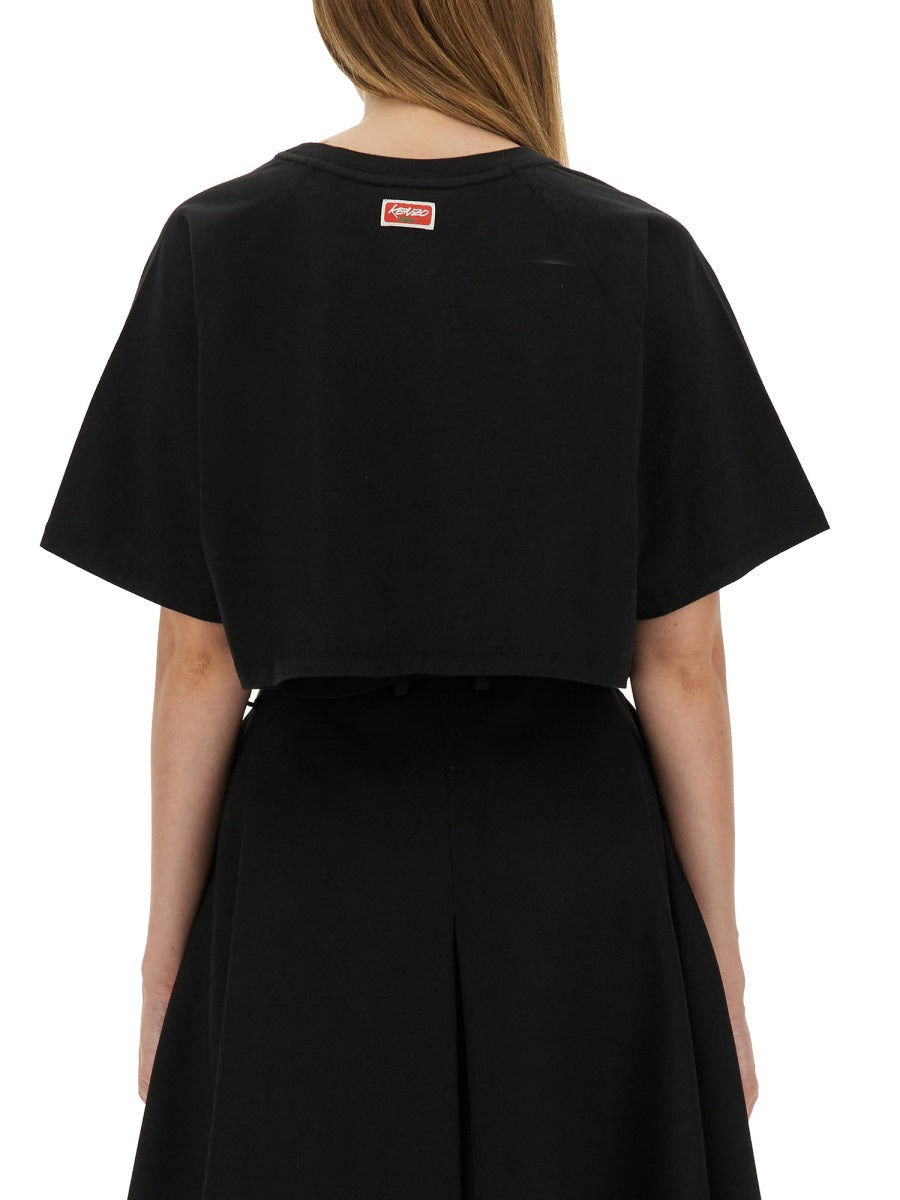 Kenzo Women Cropped T-Shirt "Futura" - 3