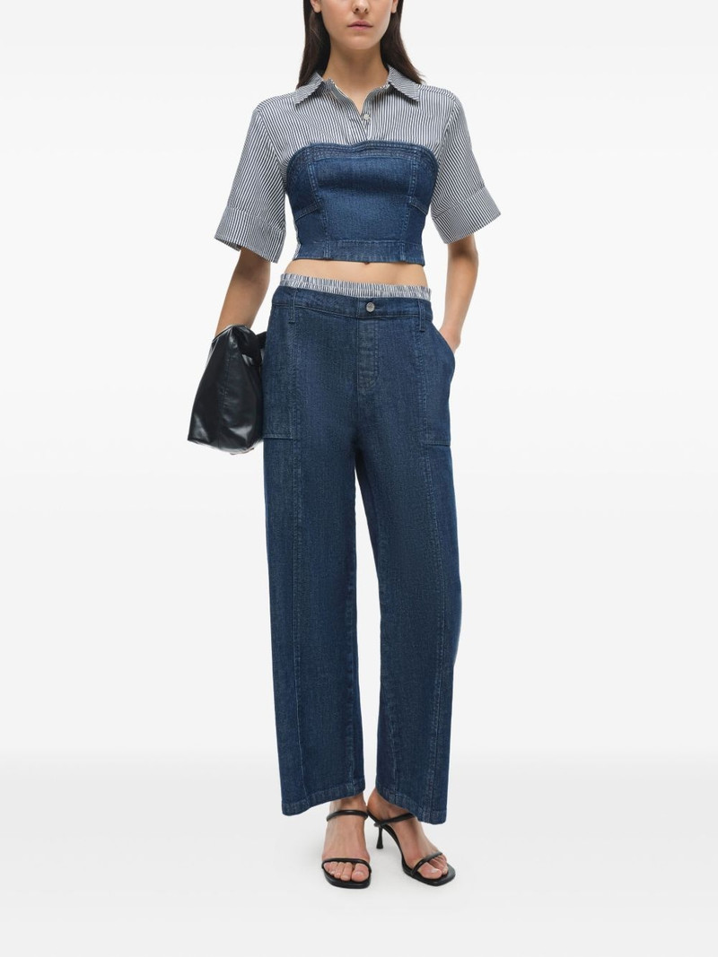 SIMKHAI striped shirt top outlook