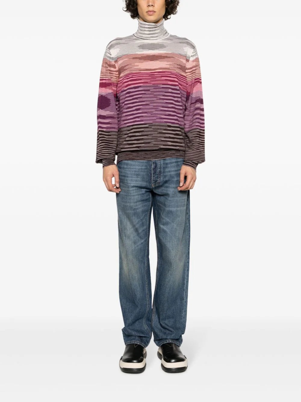 INTARSIA-KNIT WOOL JUMPER - 2