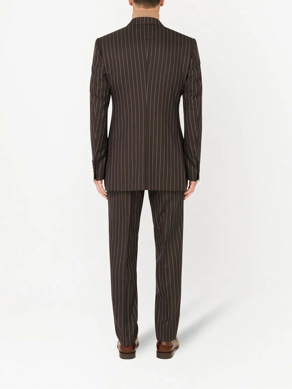 pinstripe virgin wool suit - 3