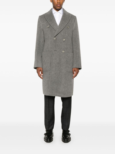 EMPORIO ARMANI brushed coat outlook