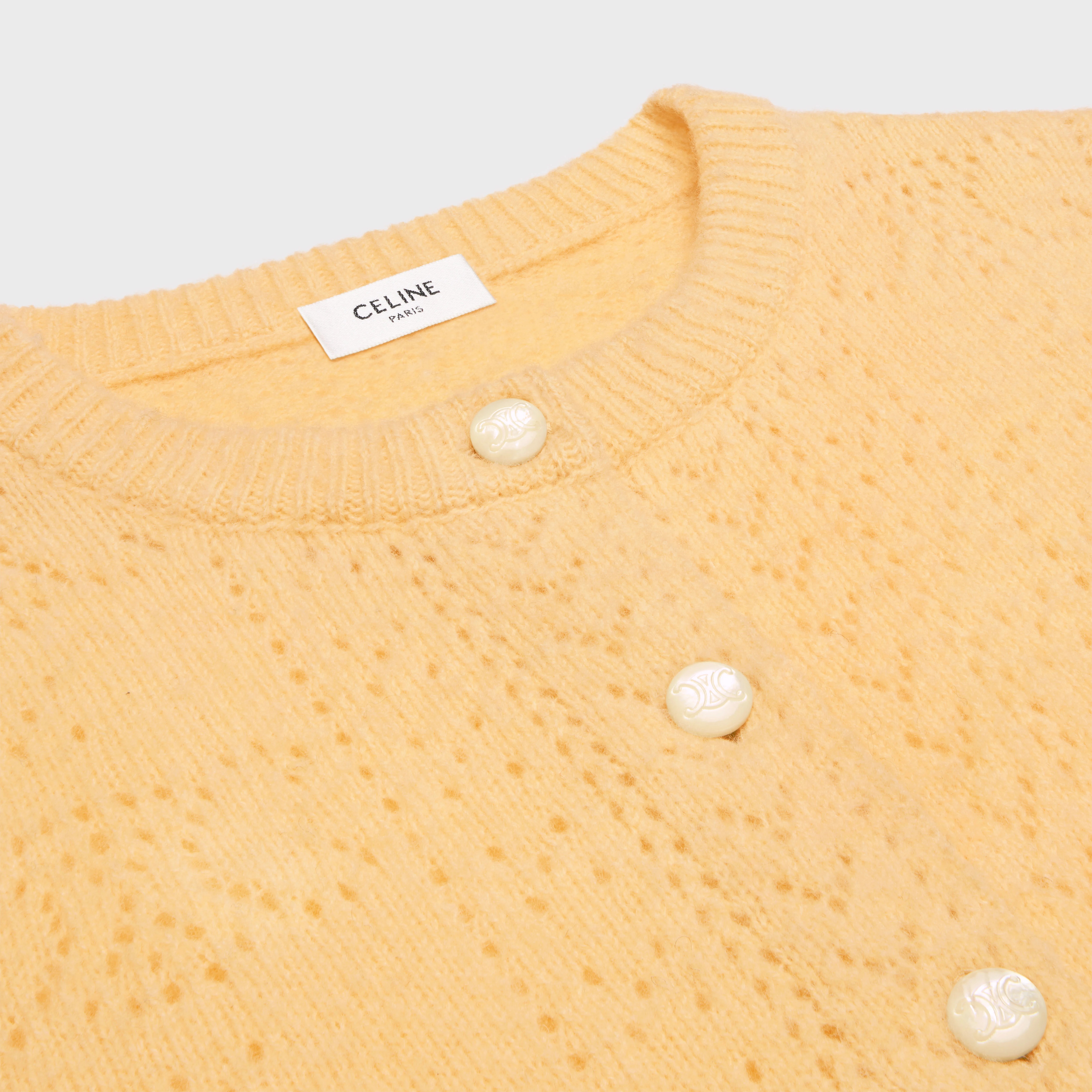 cardigan in Shetland pointelle - 3