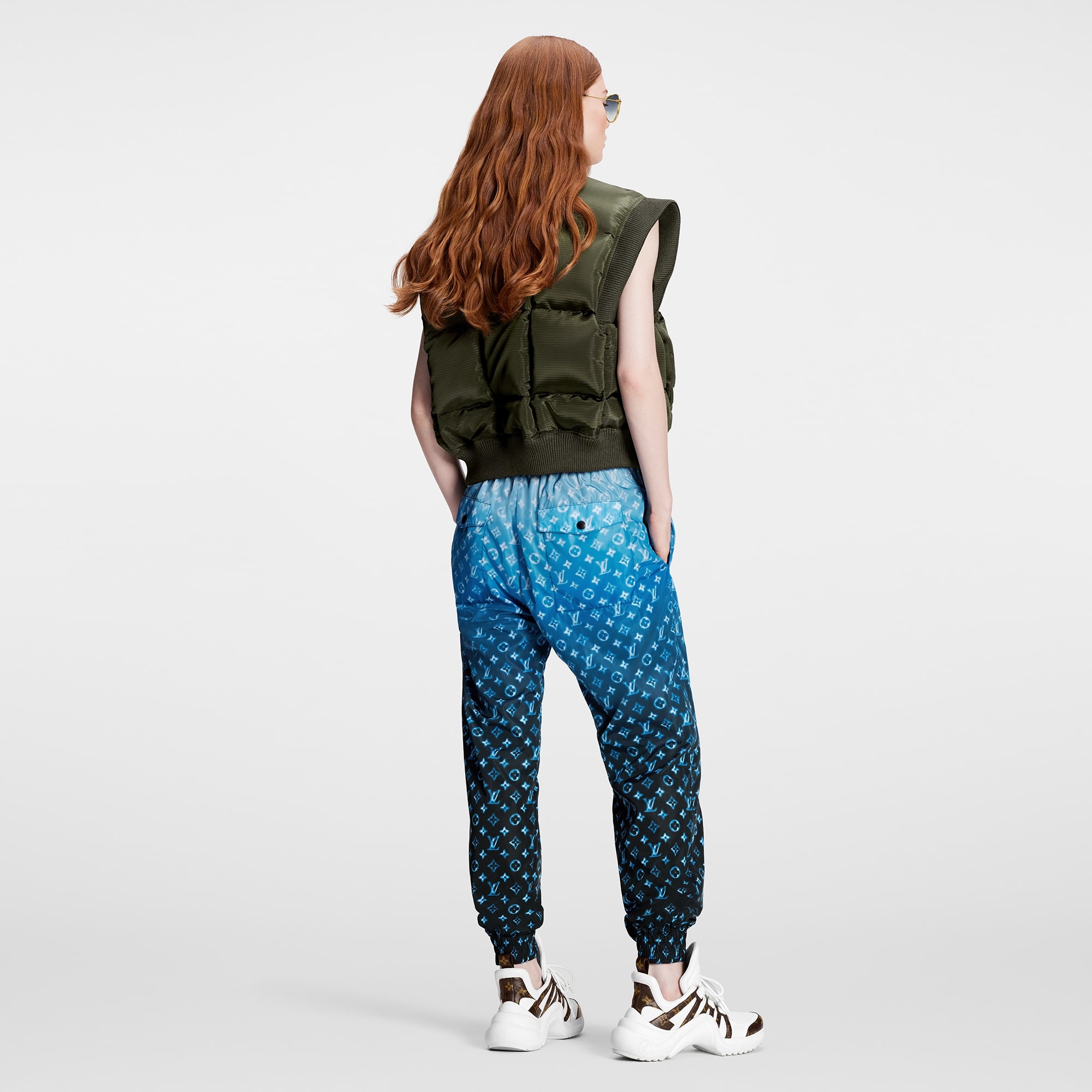 Sprayed Monogram Nylon Jogging Pants - 3