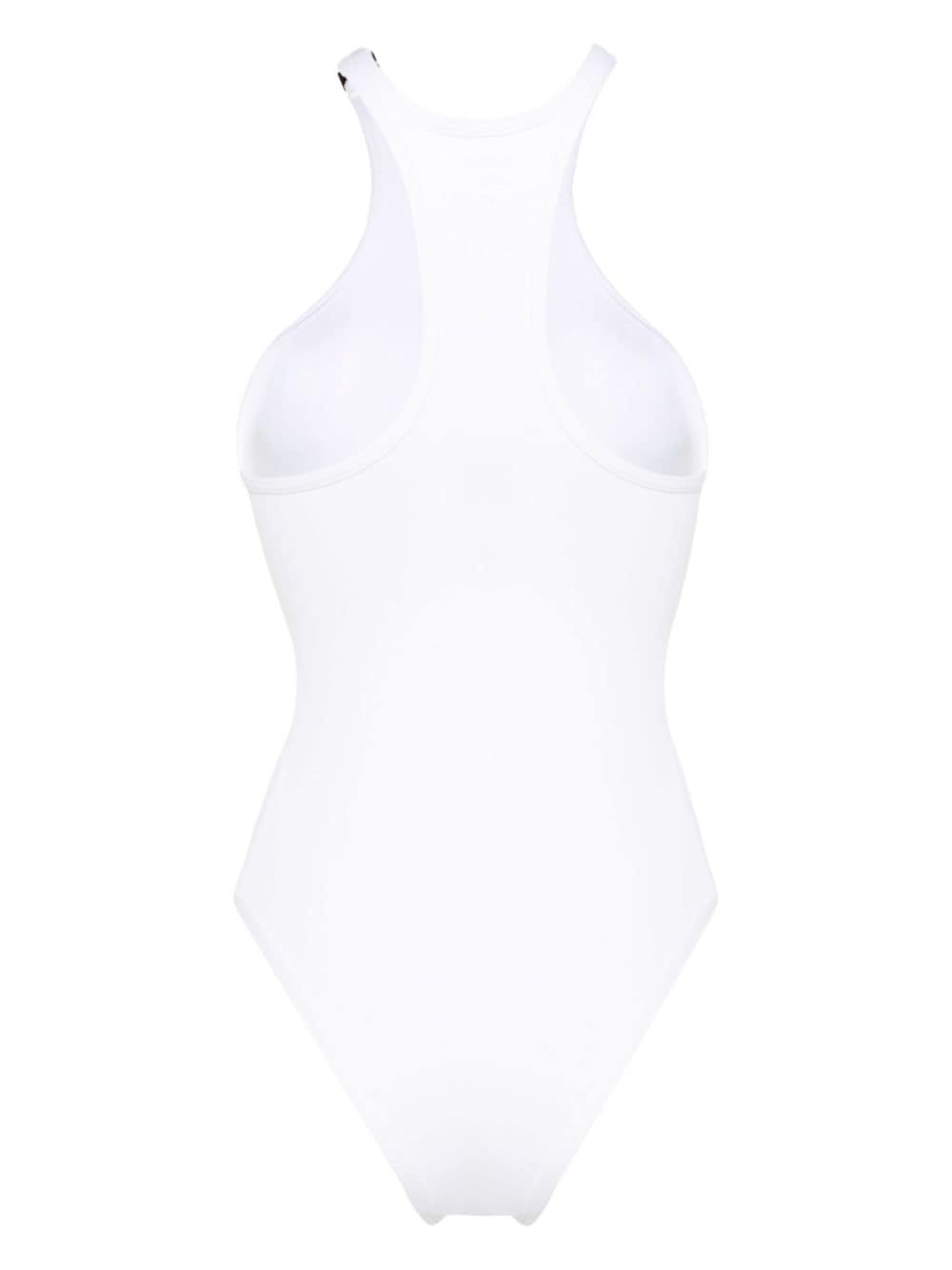 logo-plaque swimsuit - 2