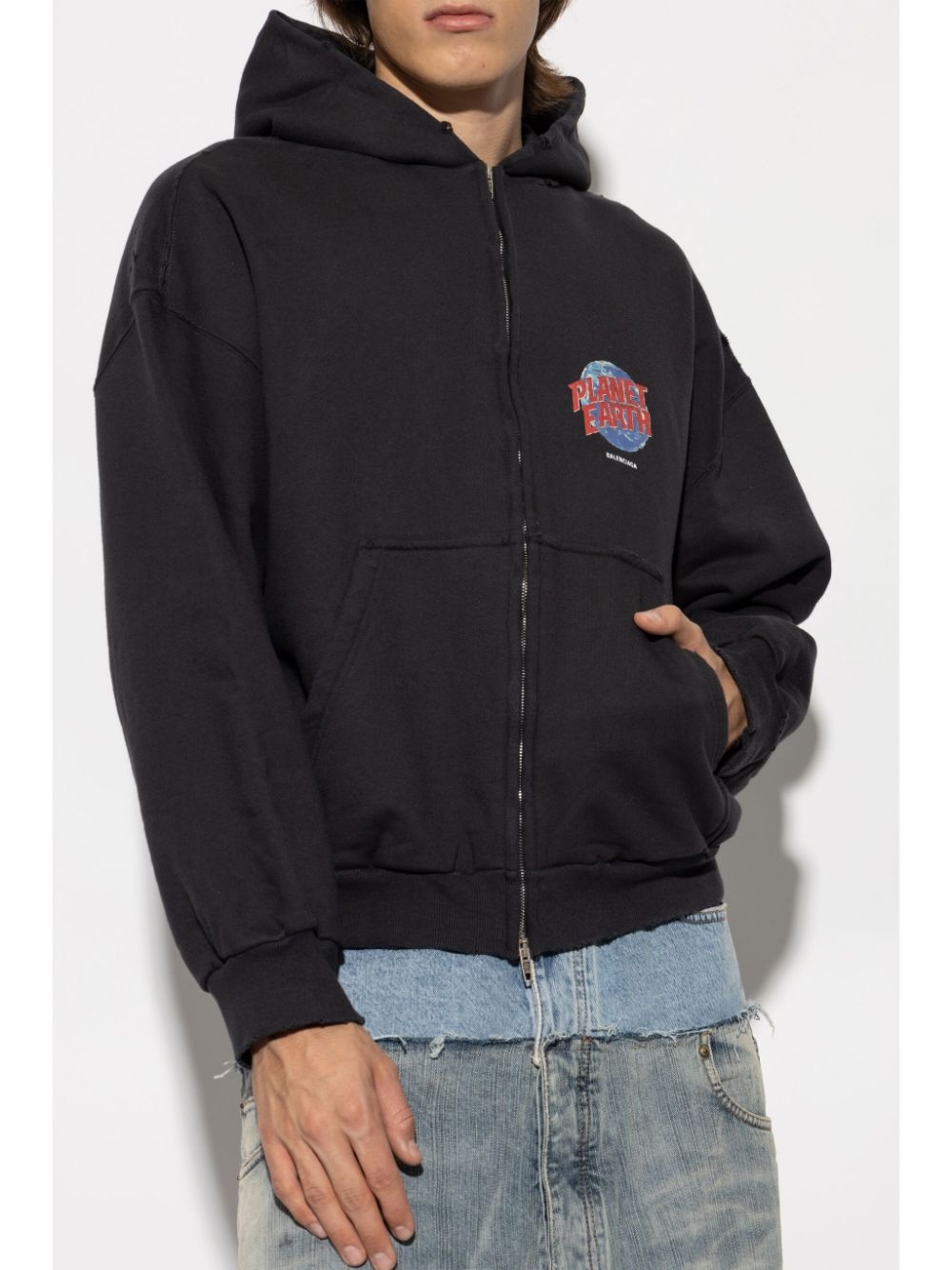 BALENCIAGA Planet Earth hoodie | farfetch | REVERSIBLE