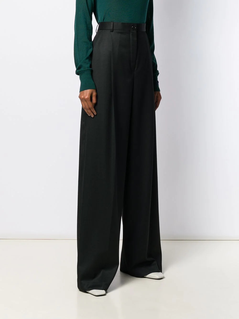 long wide-leg trousers - 3
