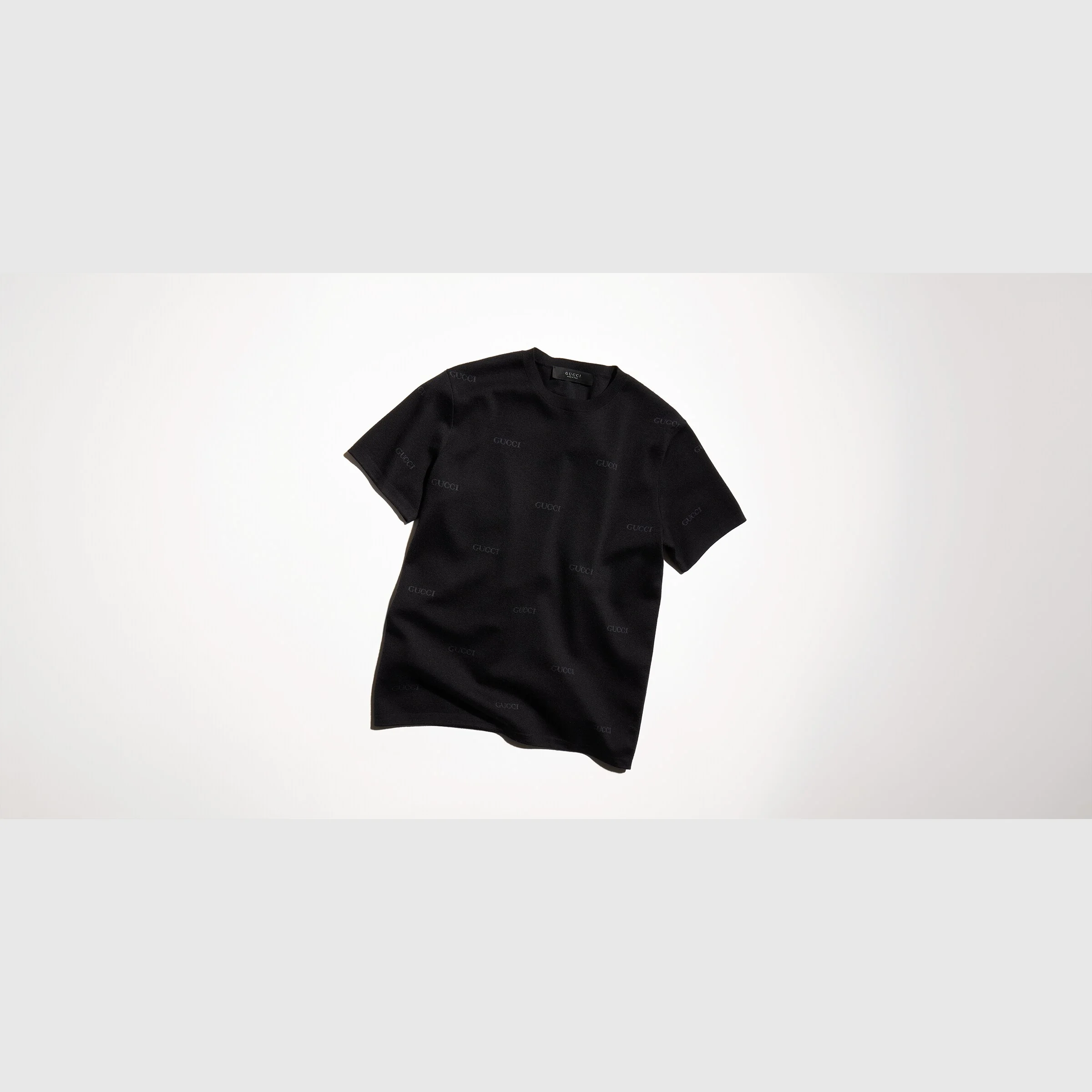 Wool silk Gucci jacquard T-shirt - 1