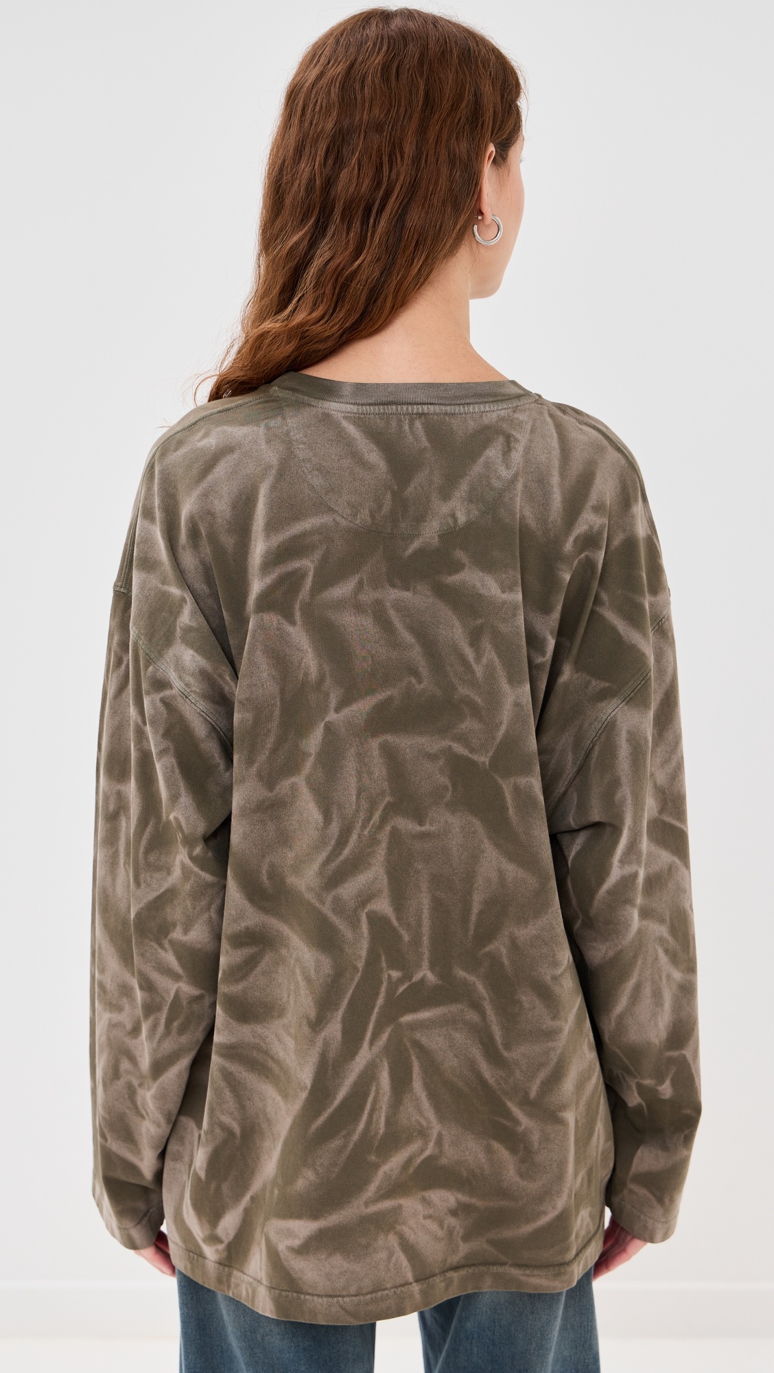 Bird Print Long Sleeve T Shirt - 2