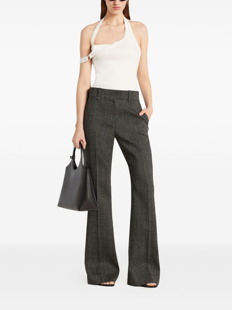 courrèges asymmetric halterneck top outlook