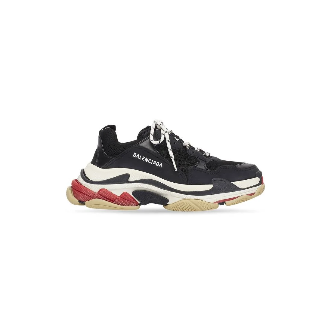 Men's Triple S Sneaker in Black - 1