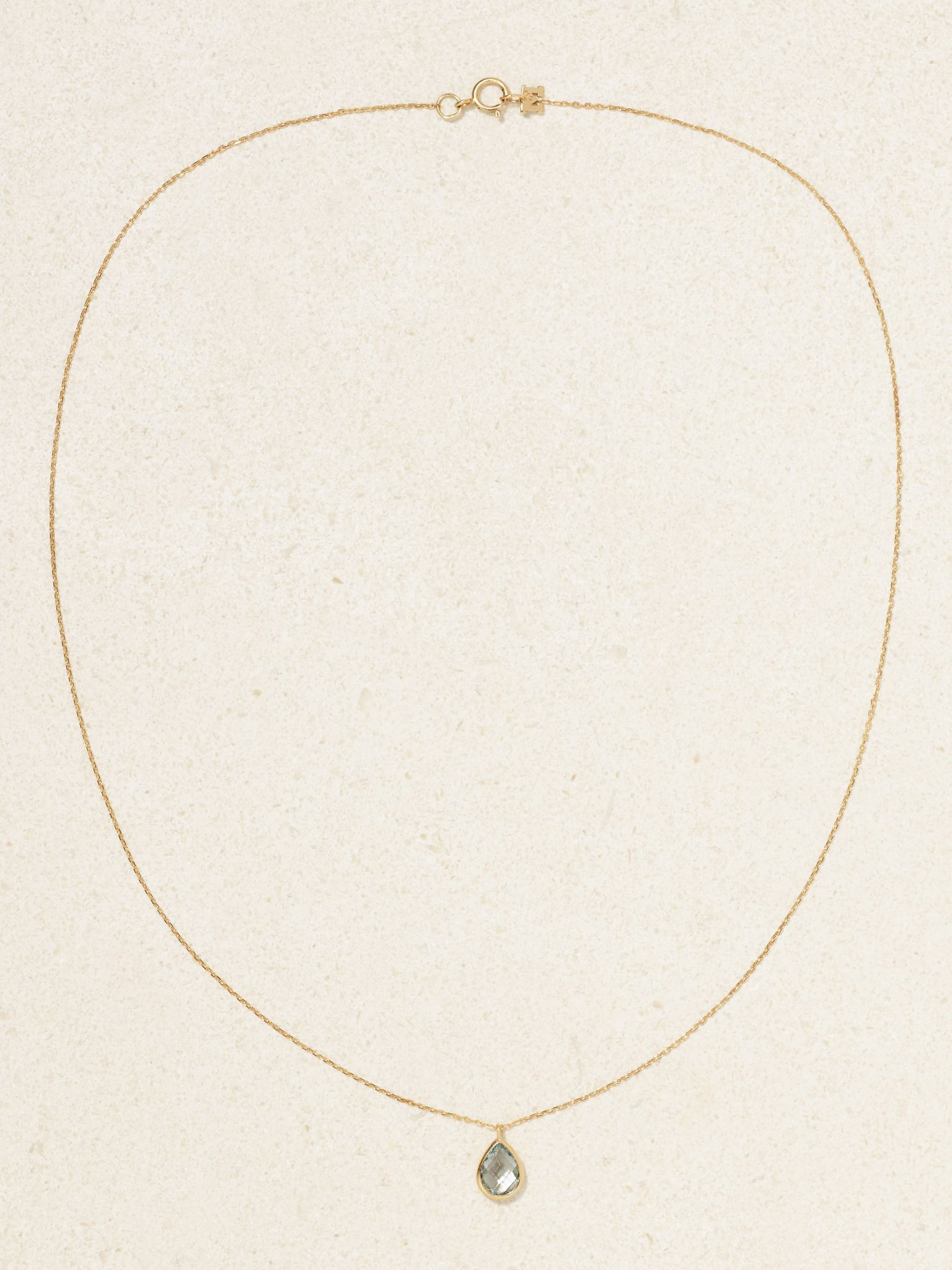 14-karat gold topaz necklace Gold - 4