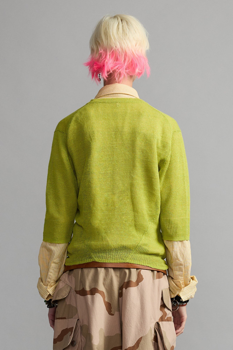 ELBOW SLEEVE SPLIT HEM CARDIGAN 4