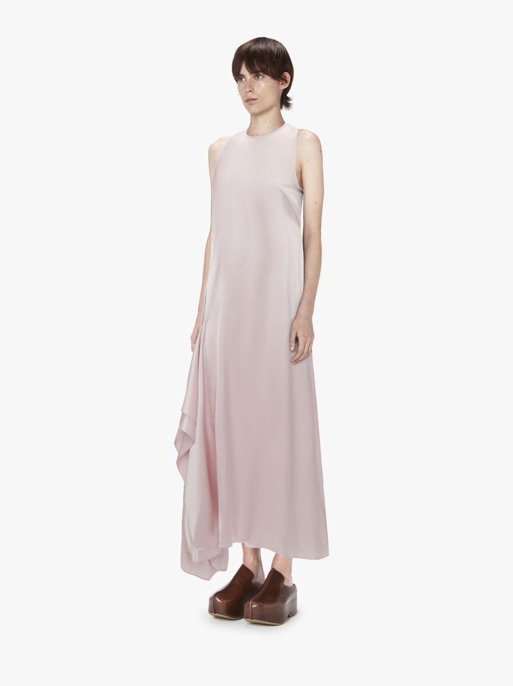 SLEEVELESS DRAPED DRESS - 4