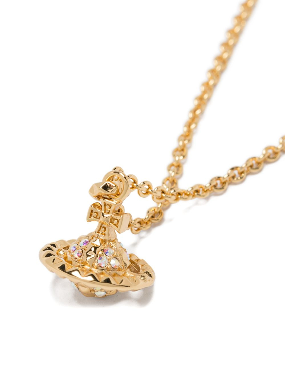 orb-pendant chain necklace - 3